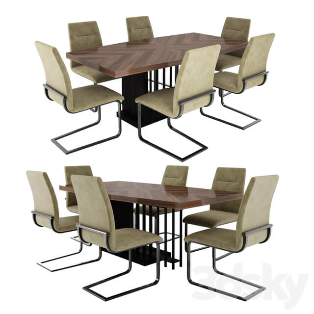 Table Chair Alf Group OLIMPIA dining table
