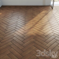 Ceramic tile set 04 Herringbone Terracotta 