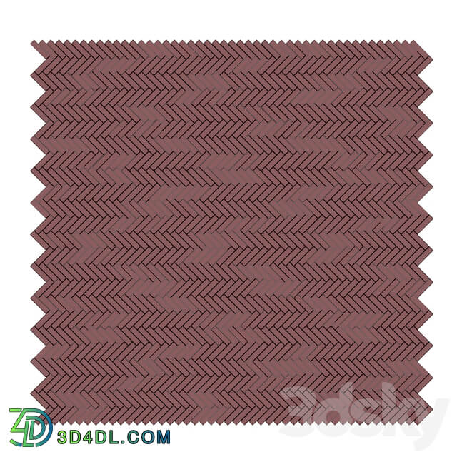 Ceramic tile set 04 Herringbone Terracotta