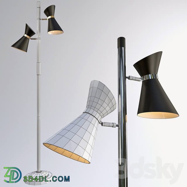 CAMERON floor lamp model from Dainolite USA.