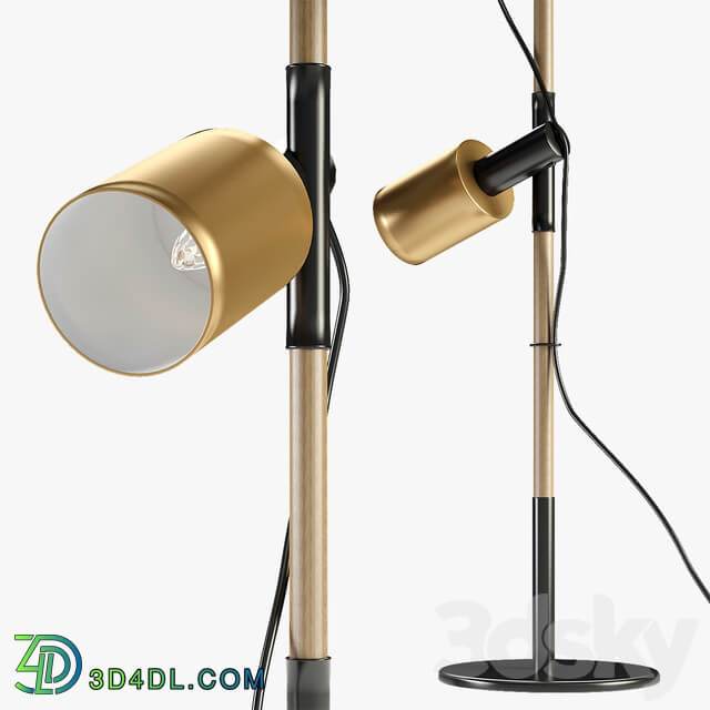 Carson floor lamp brushed brass