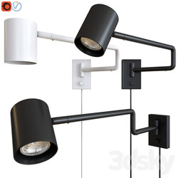 IKEA NIMONE Wall lamp with swivel stand 