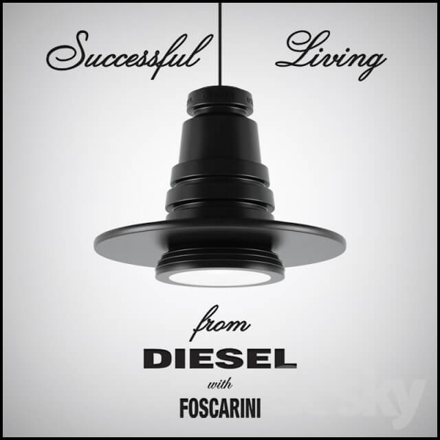 Diesel with Foscarini Tool Sospensione Grande Pendant light 3D Models