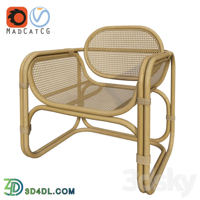 Urban Outfitters Marte Lounge Chair Rattan Wicker