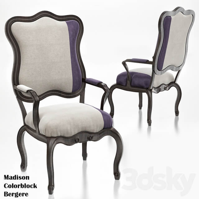 Michael Madison Colorblock Bergere Chair