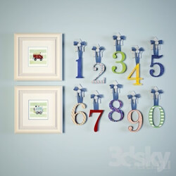 Miscellaneous decor numbers 