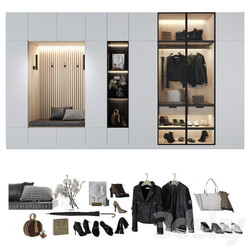 Wardrobe Display cabinets Composition in the hallway 99 