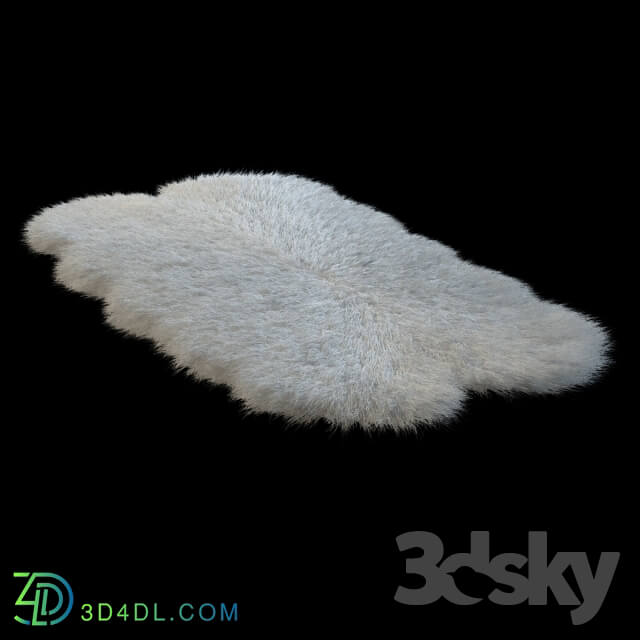 Sheepskin white Bianco 4x