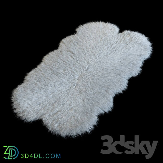 Sheepskin white Bianco 4x