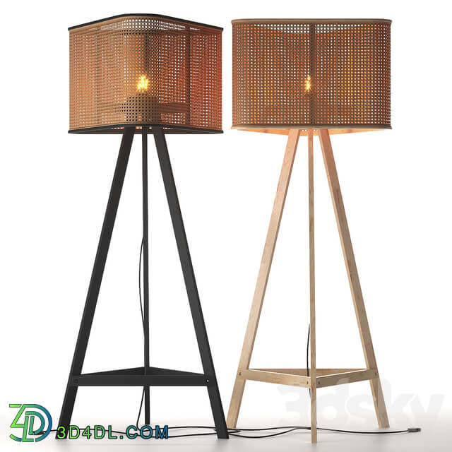 Cane Floor Lamp