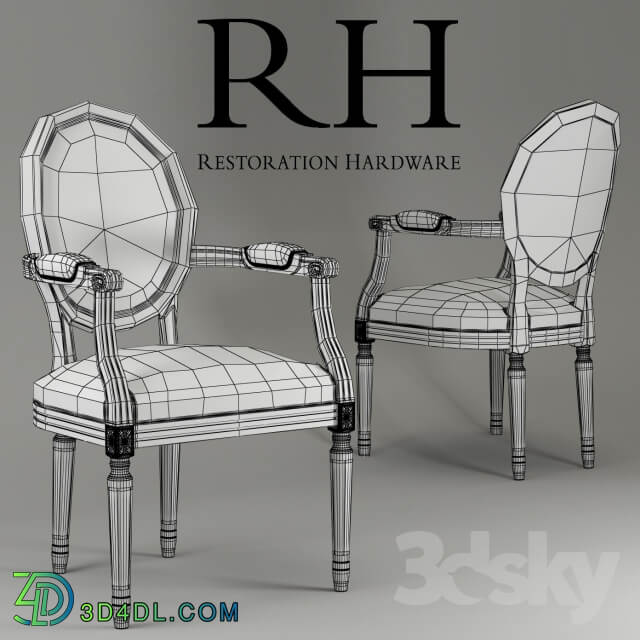 chair RESTORATION HARDWARE FC011 65 OAK A17