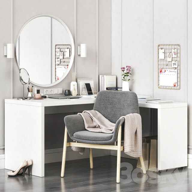 Dressing table Ikea Malm corner dressing table and workplace