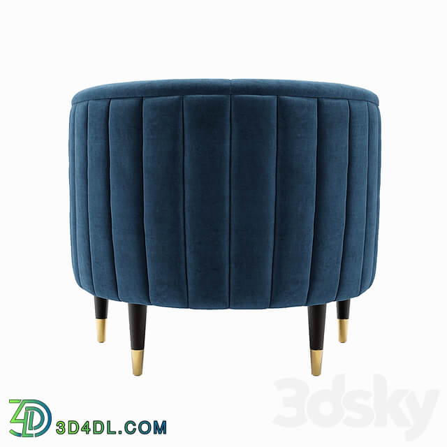 Fluted Juno Velvet Occasional Chair