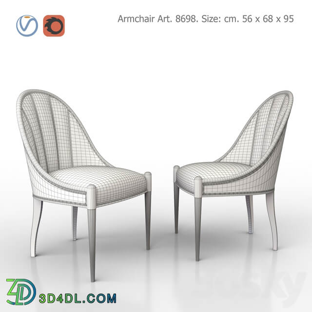 Chair upholstered. SALDA. Art8698.