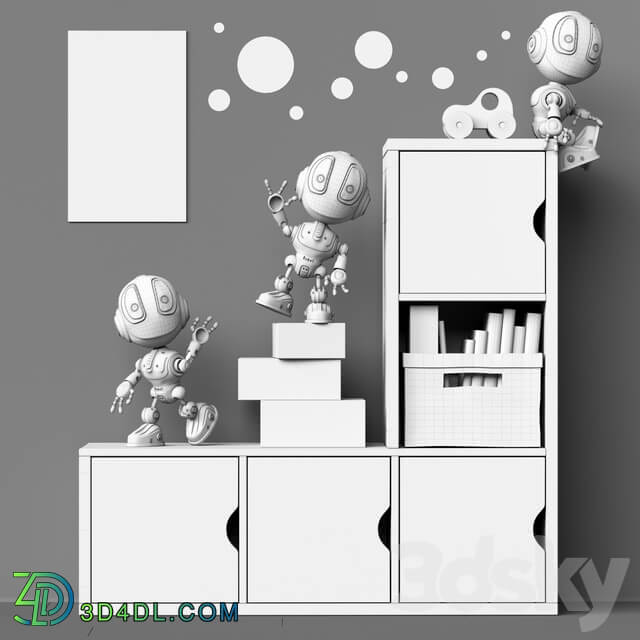 Toys and furniture set 68 Miscellaneous 3D Models