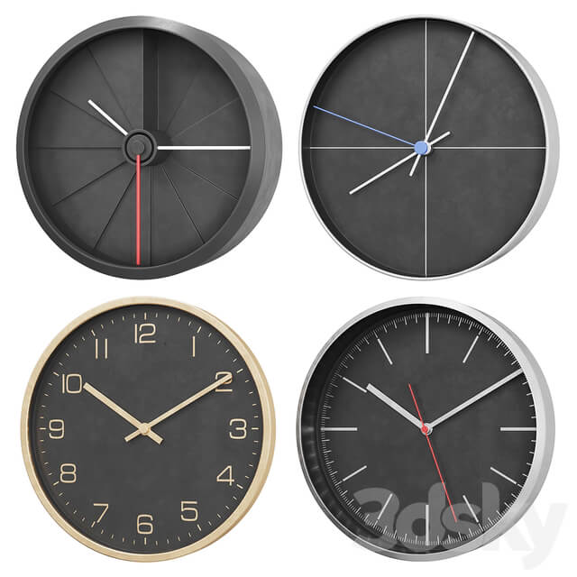 Watches Clocks Wall clock v1 