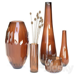 Klassik Studio Vases Amber Set  