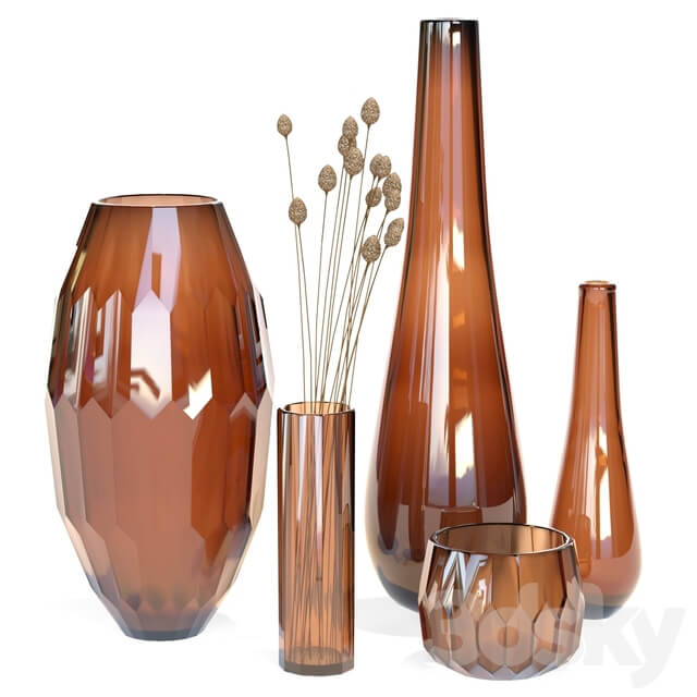 Klassik Studio Vases Amber Set 