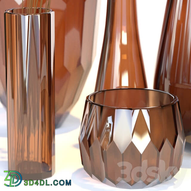 Klassik Studio Vases Amber Set 