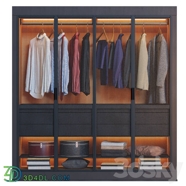 Wardrobe Display cabinets Wardrobe Eracle Dark