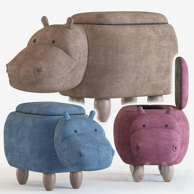 Miscellaneous Hippo children 39 s storage stool