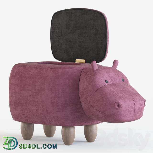 Miscellaneous Hippo children 39 s storage stool