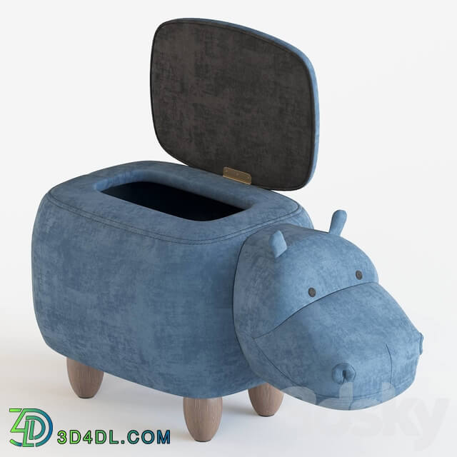 Miscellaneous Hippo children 39 s storage stool