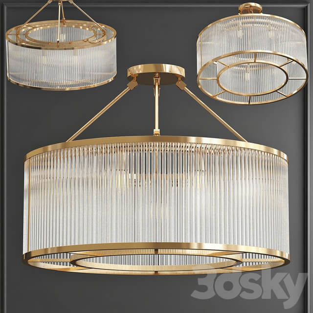 Ceiling lamp Ceiling Lamp Bernardi Bronze Pendant light 3D Models