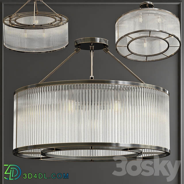 Ceiling lamp Ceiling Lamp Bernardi Bronze Pendant light 3D Models