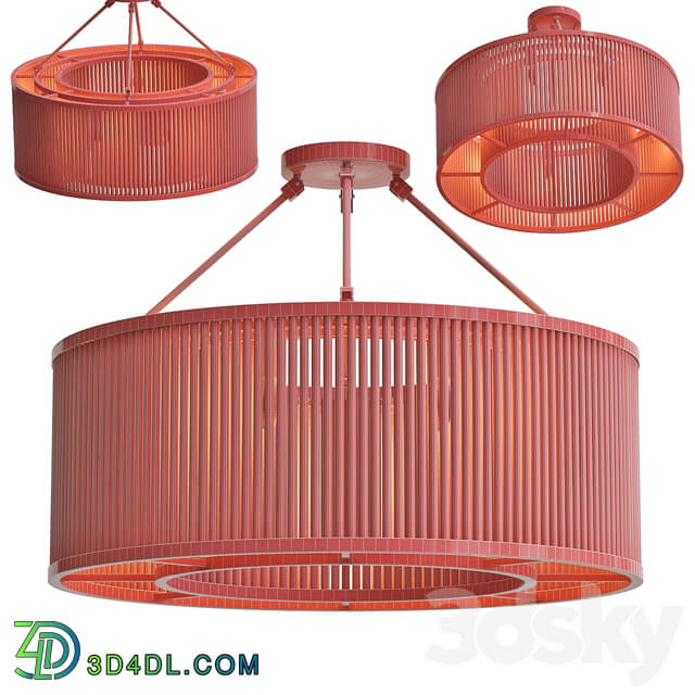 Ceiling lamp Ceiling Lamp Bernardi Bronze Pendant light 3D Models