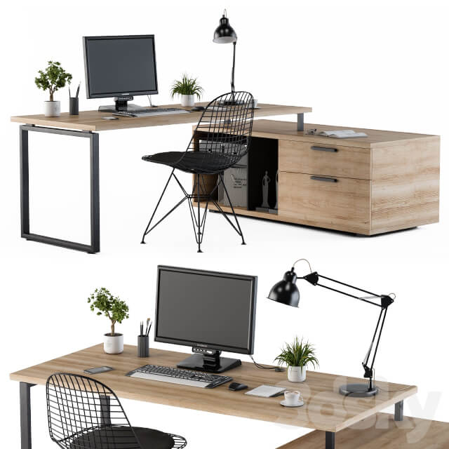 Home Office Wooden Loft style