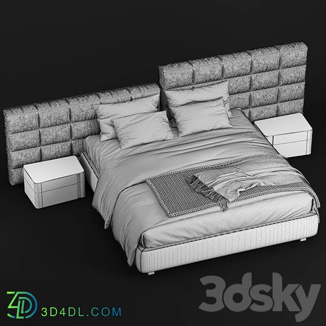 Bed Minotti lawrence bed