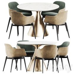 Table Chair Marelli West elm Silhouette dining set 