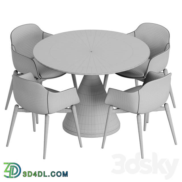 Table Chair Marelli West elm Silhouette dining set