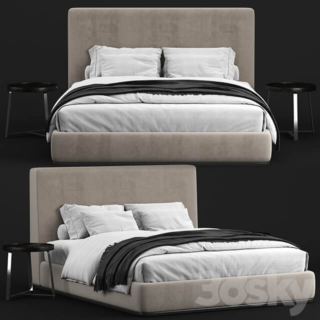 Bed Minotti Powell 121 bed