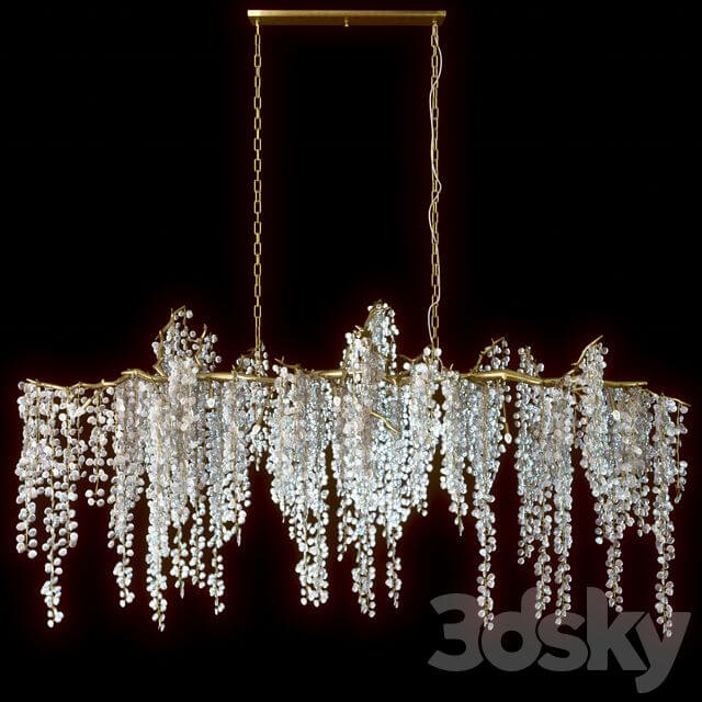 Shiro Noda Glass Chandelier Pendant light 3D Models