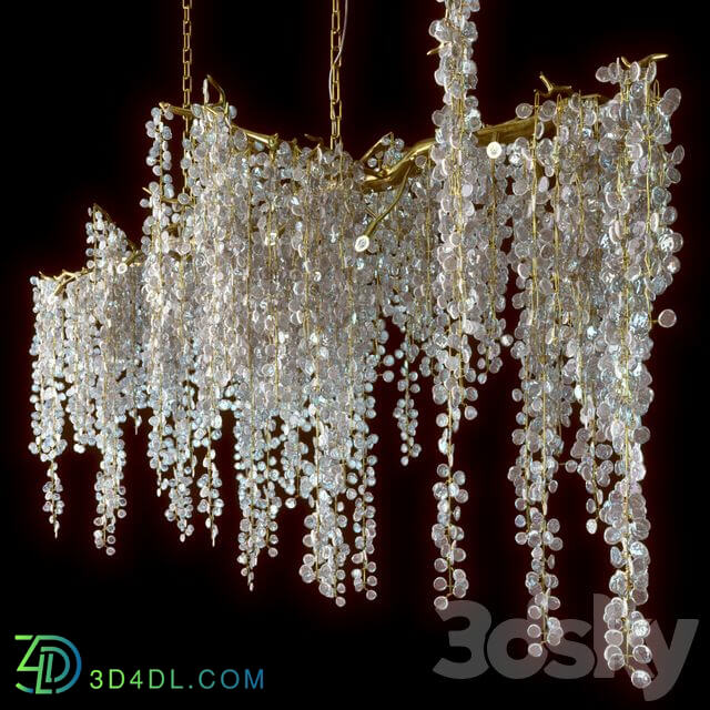 Shiro Noda Glass Chandelier Pendant light 3D Models