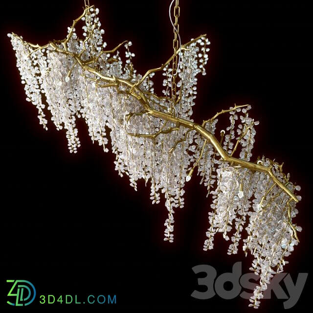 Shiro Noda Glass Chandelier Pendant light 3D Models