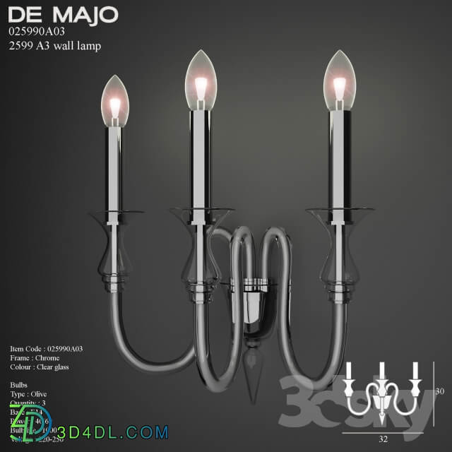 De majo2599A3 wall lamp