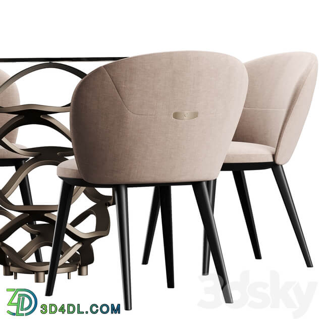 Table Chair Cantory Reflex Neolitico dining set