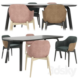 Table Chair Marelli table and chairs set02 