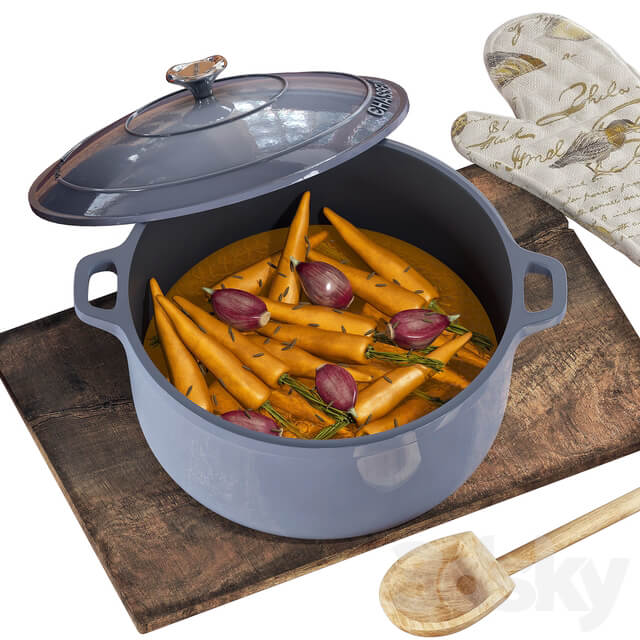 Tableware Chasseur Kitchen Set with Vegetables