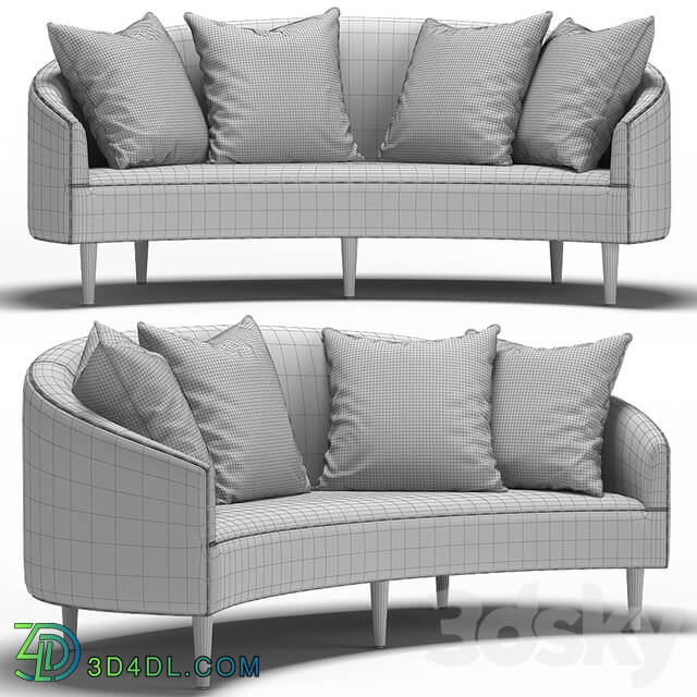 Art Deco Petite Sofa