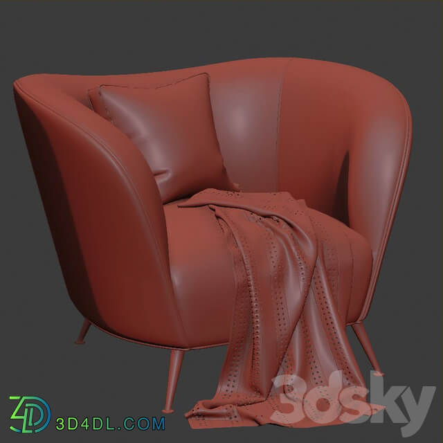 Leather armchair