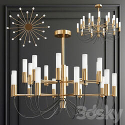Luxury chandelier Pendant light 3D Models 