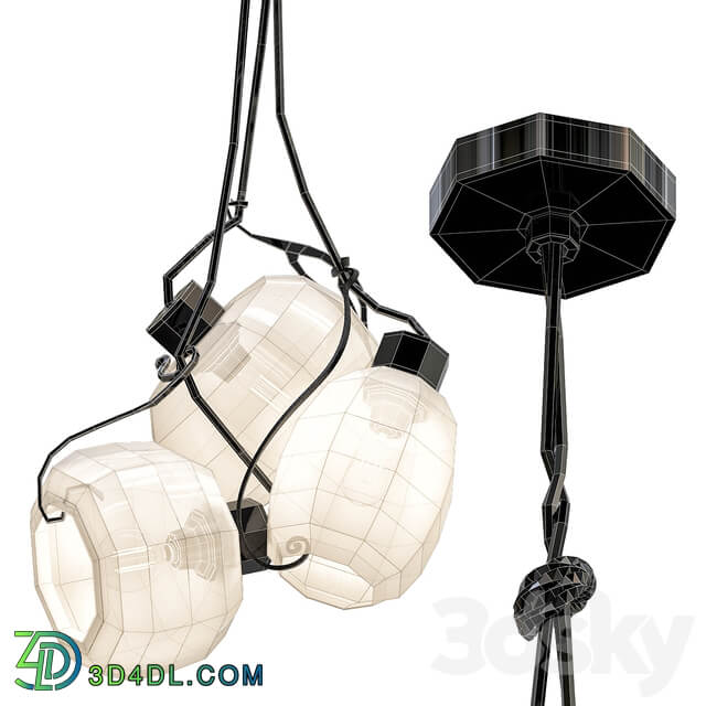 Chandelier Cluster Geometric Pendant