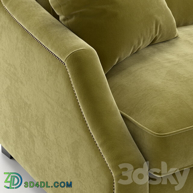 Sofa bed triple Windsor with molding