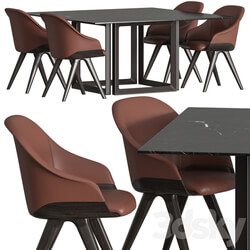 Table Chair Potocco Lyz Armchair Opus 893 TQ Dining Set 