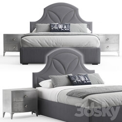 Bed Calista Upholstered Bed by Bernhardt 