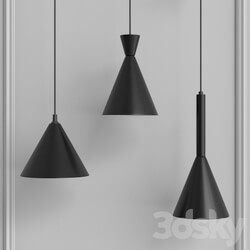 Set of pendant lamps of the Crown series by NB Light Pendant light 3D Models 